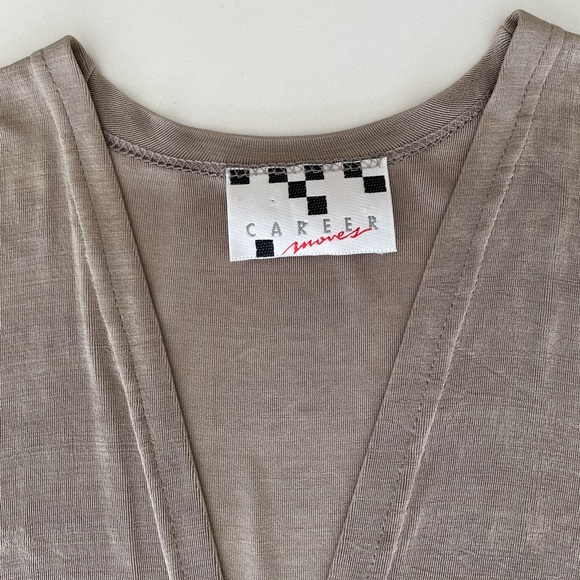 Vintage Career Moves Long Cardigan Tank Top - Picture 5 of 11